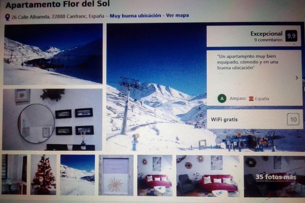 Atico La Flor Del Sol Appartement Canfranc Buitenkant foto
